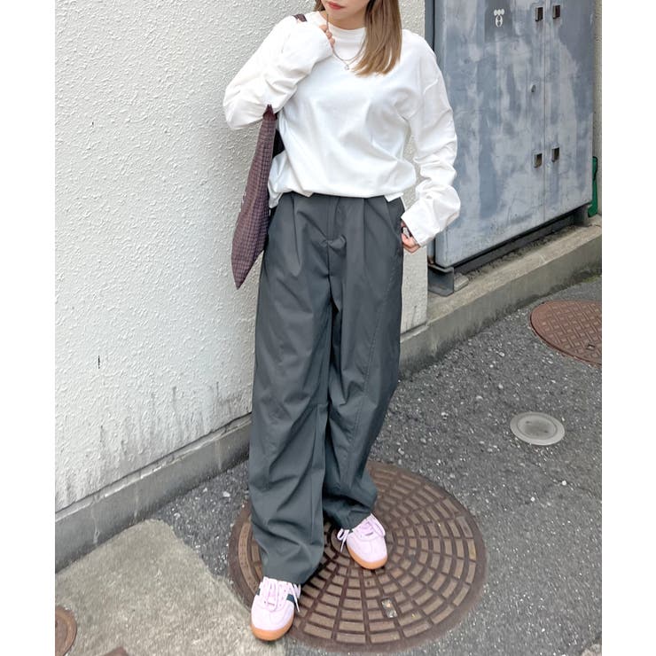 楽して可愛い万能パンツ。タフタワイドカーブパンツ | futier land | 詳細画像14 