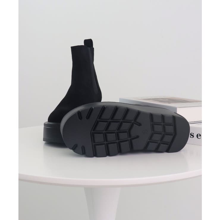 驚異の0.8kg軽量＆走れる！サイドゴア厚底プラットフォームショートブーツ | futier land | 詳細画像33 