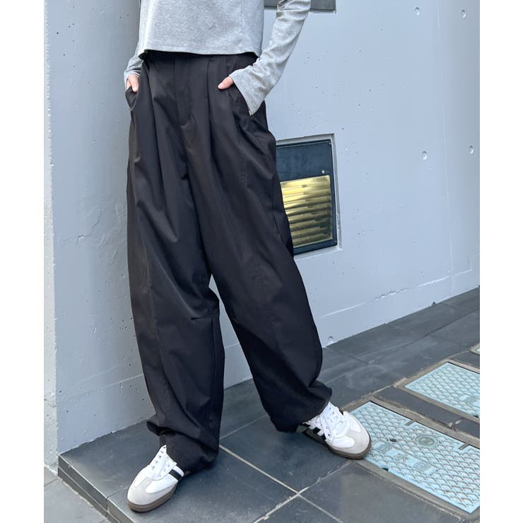 楽して可愛い万能パンツ。タフタワイドカーブパンツ | futier land | 詳細画像17 