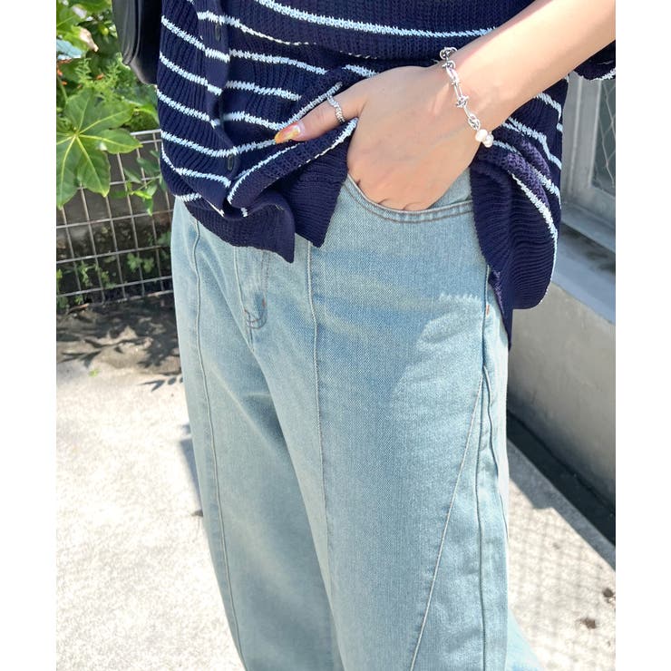 立体感のあるデニムカーブパンツ | futier land | 詳細画像27 