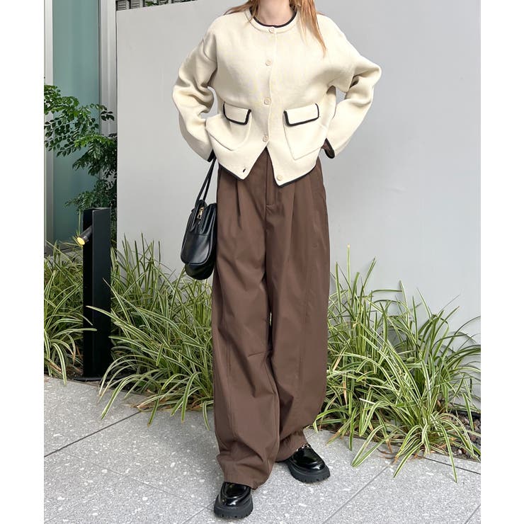 楽して可愛い万能パンツ。タフタワイドカーブパンツ | futier land | 詳細画像24 