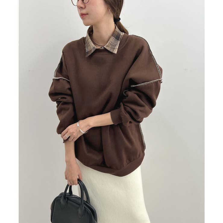 オトナ配色カラー。リンキングスウェットプルオーバー | futier land | 詳細画像14 