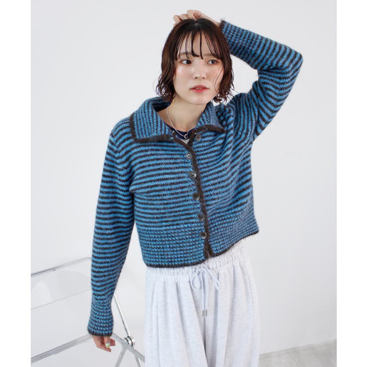 《ABYS》着こなし自在！配色ボーダーニットトップス | futier land | 詳細画像11 