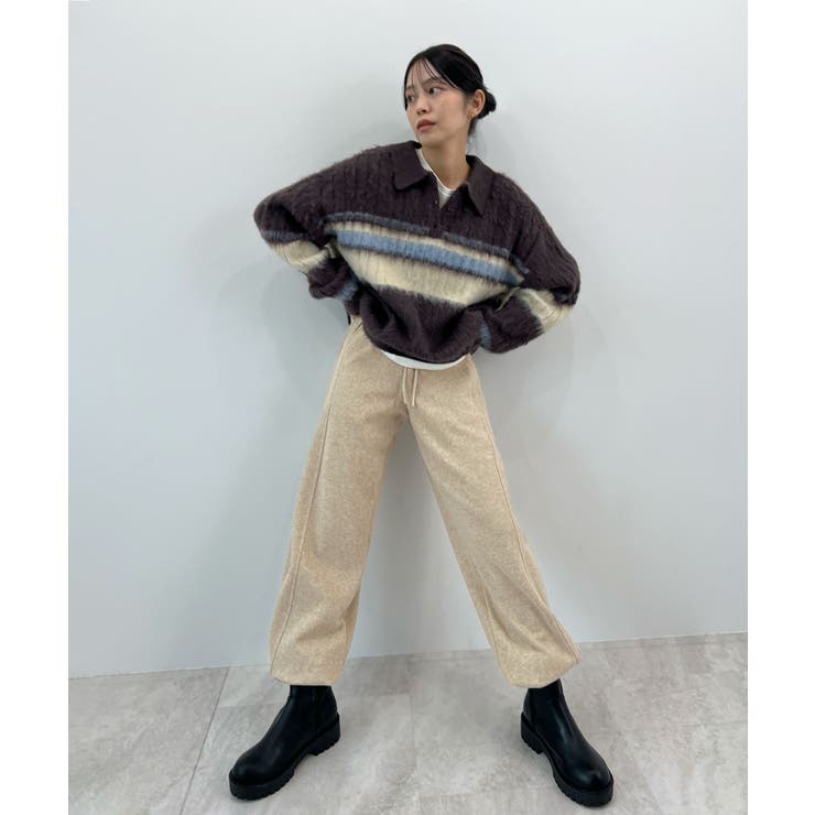 ラフに決まる。裾ドロストカーブスウェットパンツ | futier land | 詳細画像33 