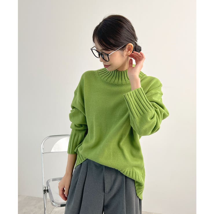 バックスリットオーバーニット | futier land | 詳細画像24 