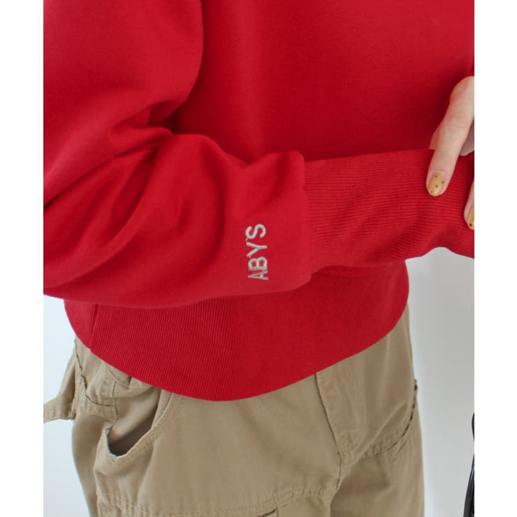 《ABYS》ロゴ刺繍ショート丈トレーナー | futier land | 詳細画像22 