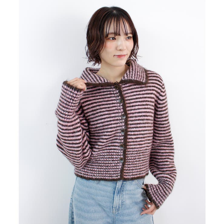 《ABYS》着こなし自在！配色ボーダーニットトップス | futier land | 詳細画像21 