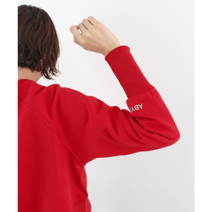 《ABYS》ロゴ刺繍ショート丈トレーナー | futier land | 詳細画像24 