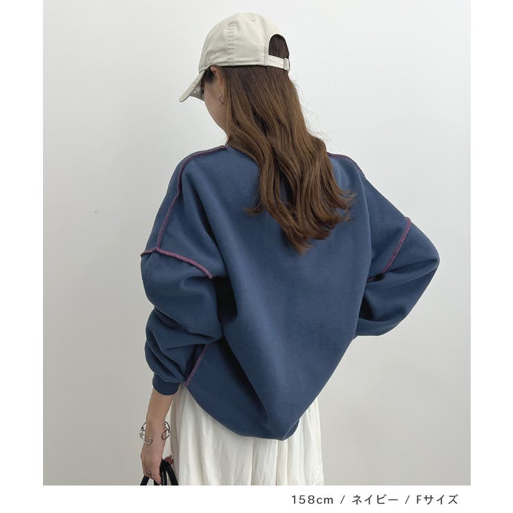 オトナ配色カラー。リンキングスウェットプルオーバー | futier land | 詳細画像8 