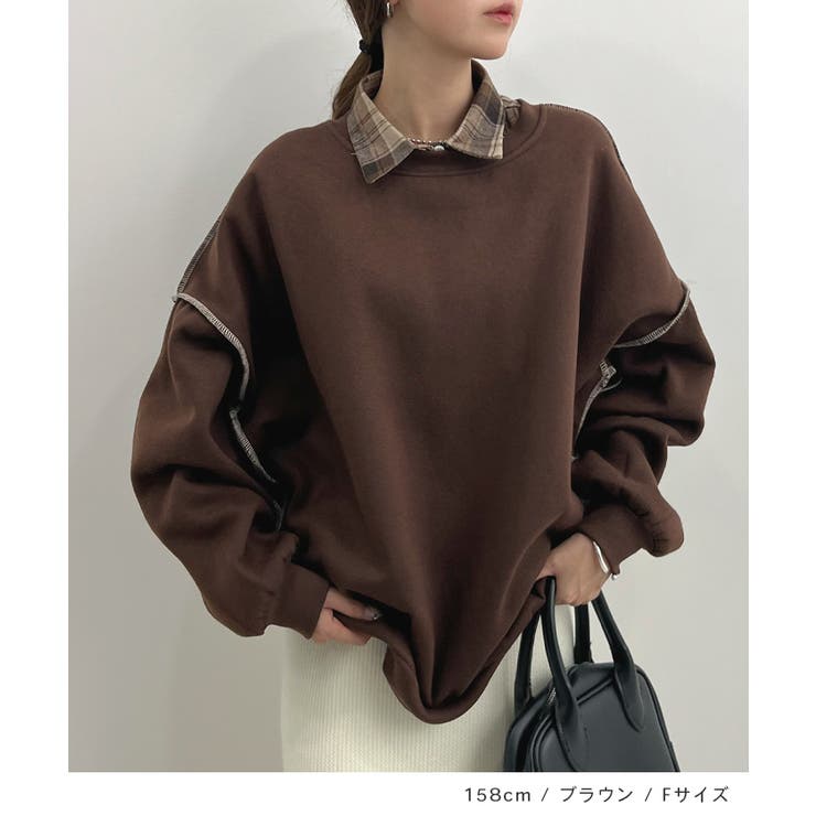 オトナ配色カラー。リンキングスウェットプルオーバー | futier land | 詳細画像12 