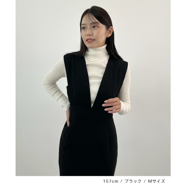 抜かりない360度美シルエット。サイドタックマーメイドワンピース[品番