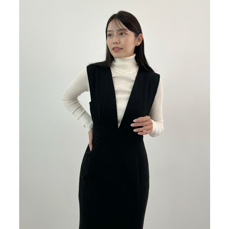 抜かりない360度美シルエット。サイドタックマーメイドワンピース[品番