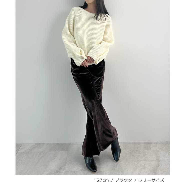 上品リラックスを叶える。ベロアパンツ | futier land | 詳細画像6 