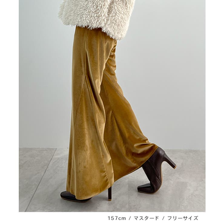 上品リラックスを叶える。ベロアパンツ | futier land | 詳細画像7 