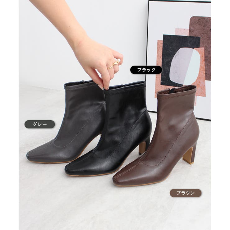 美脚も叶える大人のスタイルアップ。エッジフィットショートブーツ | futier land | 詳細画像3 
