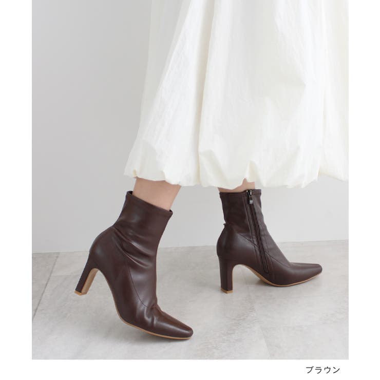 美脚も叶える大人のスタイルアップ。エッジフィットショートブーツ | futier land | 詳細画像8 