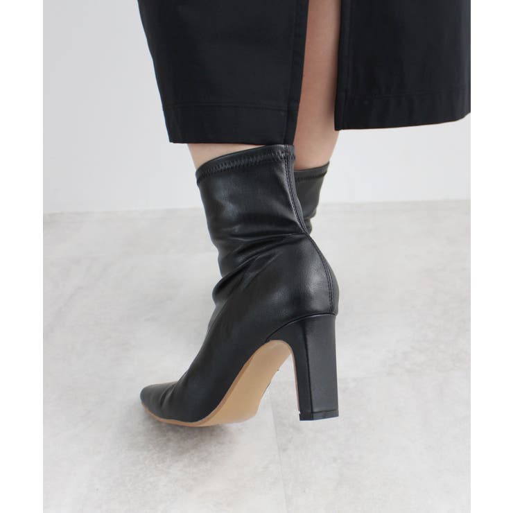 美脚も叶える大人のスタイルアップ。エッジフィットショートブーツ | futier land | 詳細画像10 