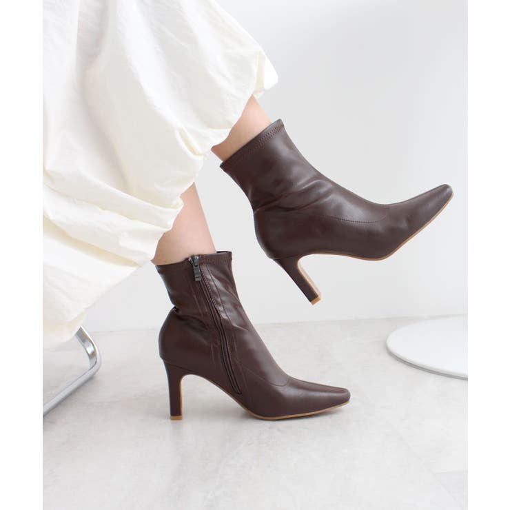 美脚も叶える大人のスタイルアップ。エッジフィットショートブーツ | futier land | 詳細画像35 