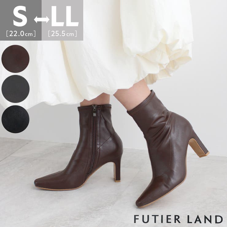 美脚も叶える大人のスタイルアップ。エッジフィットショートブーツ | futier land | 詳細画像1 
