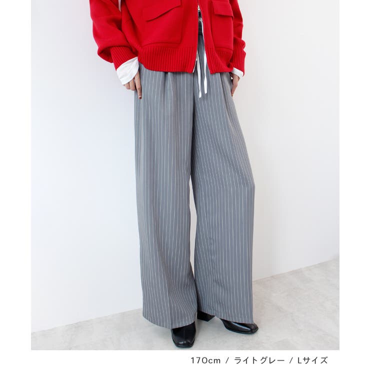 《ABYSアビス》チラ見せお洒落！レイヤード風ストライプパンツ | futier land | 詳細画像10 