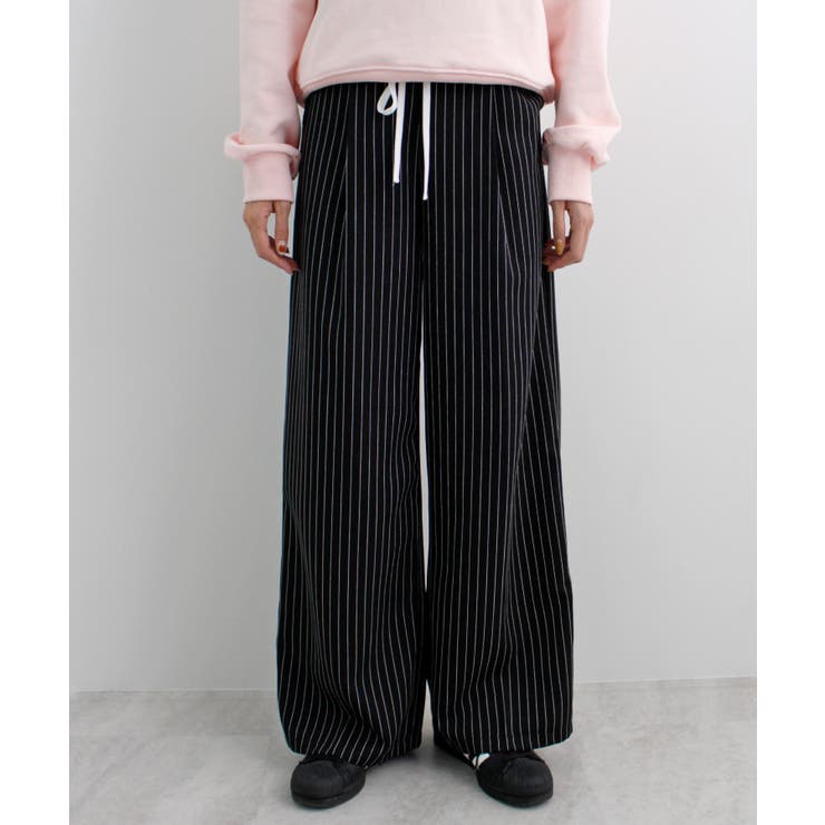 《ABYSアビス》チラ見せお洒落！レイヤード風ストライプパンツ | futier land | 詳細画像28 