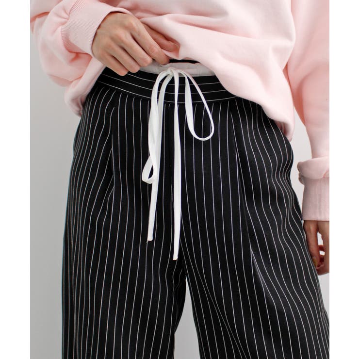 《ABYSアビス》チラ見せお洒落！レイヤード風ストライプパンツ | futier land | 詳細画像27 