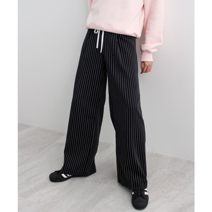 《ABYSアビス》チラ見せお洒落！レイヤード風ストライプパンツ | futier land | 詳細画像24 