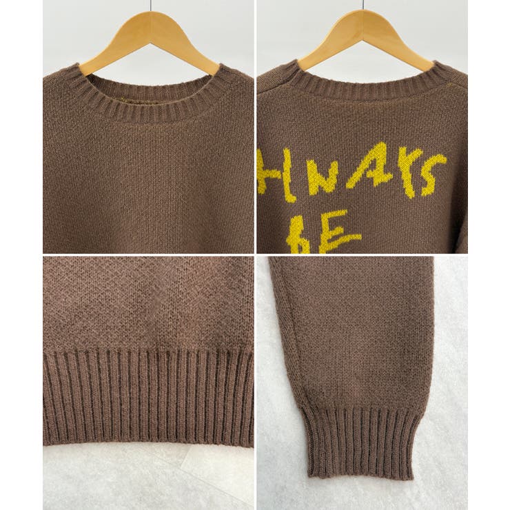 《ABYS》後ろ姿も可愛く決まる。バックロゴニットトップス | futier land | 詳細画像9 