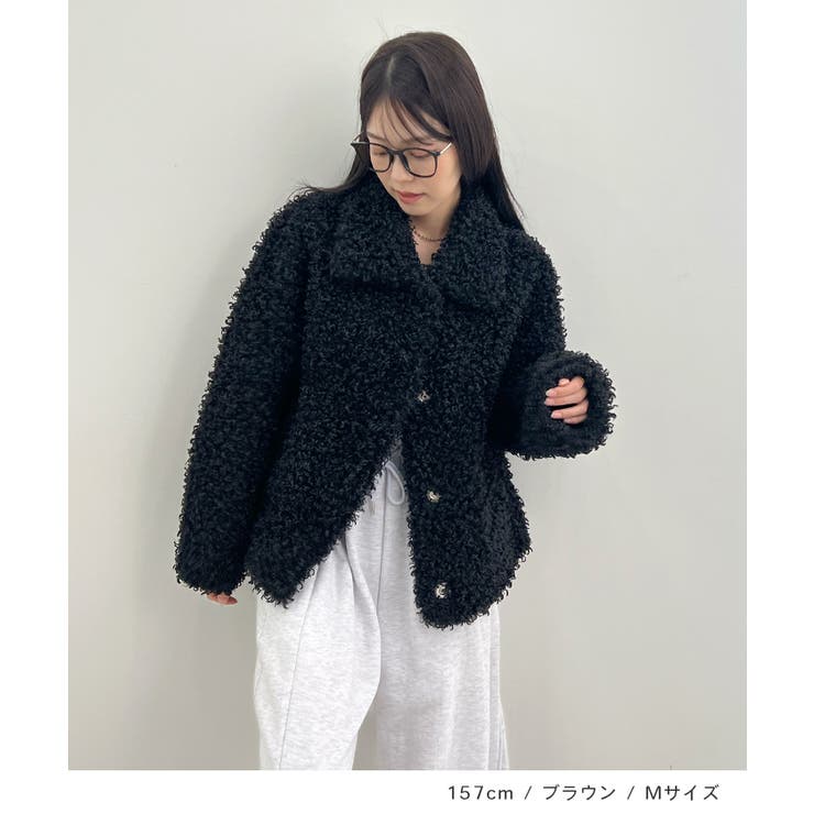 もこもこプードルファー。2wayカラープードルジャケット | futier land | 詳細画像8 