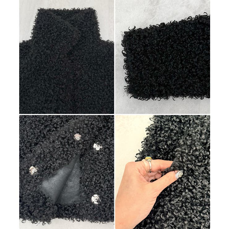 もこもこプードルファー。2wayカラープードルジャケット | futier land | 詳細画像9 