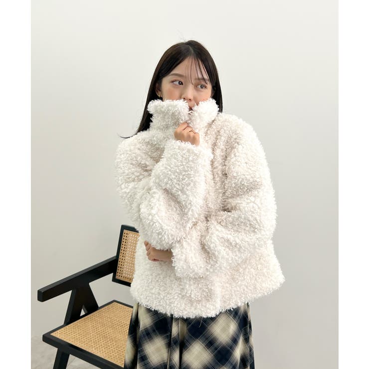 もこもこプードルファー。2wayカラープードルジャケット | futier land | 詳細画像17 