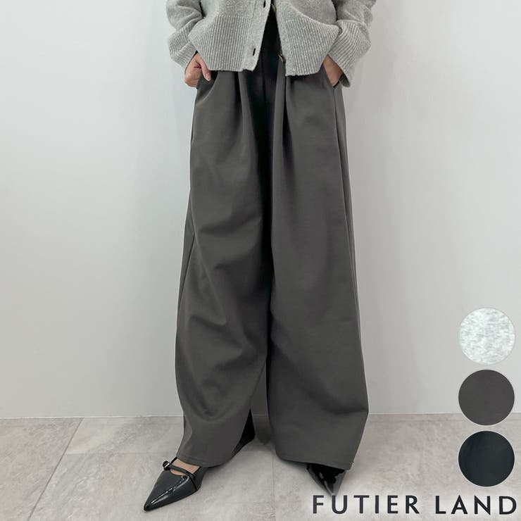 ラフだけど上品。タックスウェットパンツ | futier land | 詳細画像1 