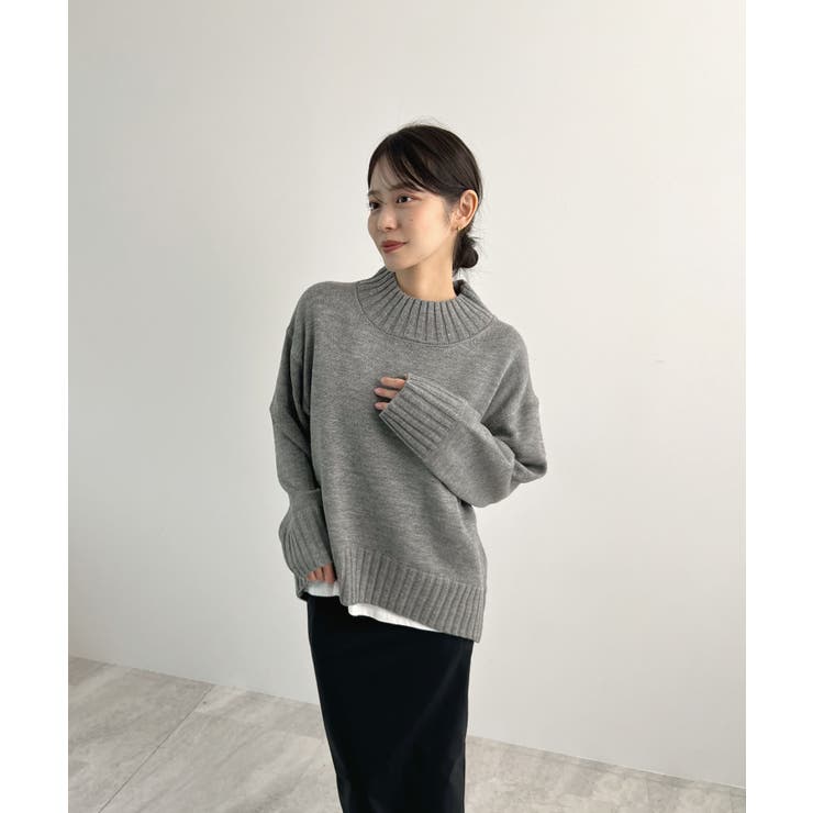 バックスリットオーバーニット | futier land | 詳細画像19 