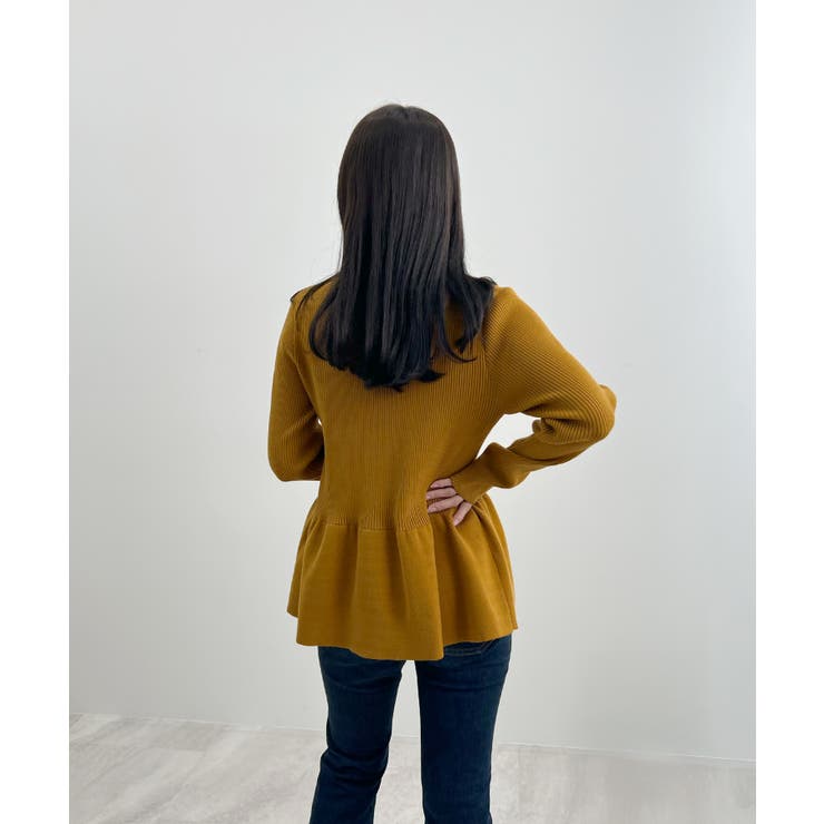 春新色追加！上品な大人へ。ペプラムリブニット | futier land | 詳細画像17 