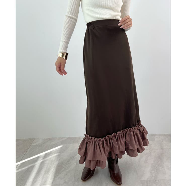 動きに華やぎを添える。ティアードフリルヘムスカート | futier land | 詳細画像23 