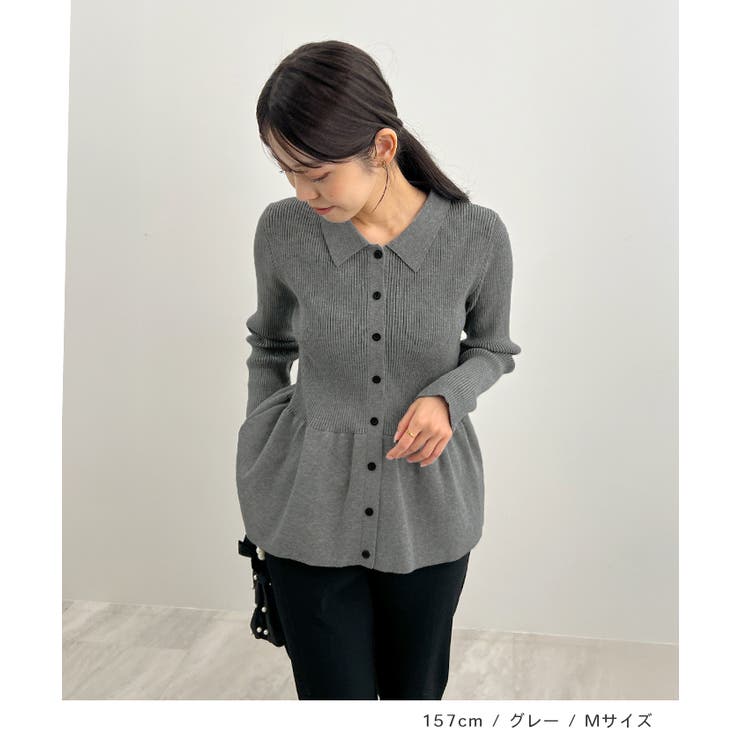 春新色追加！上品な大人へ。ペプラムリブニット | futier land | 詳細画像4 