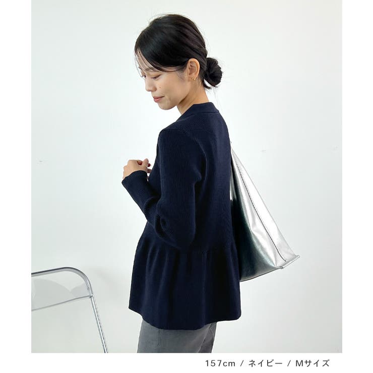 春新色追加！上品な大人へ。ペプラムリブニット | futier land | 詳細画像8 