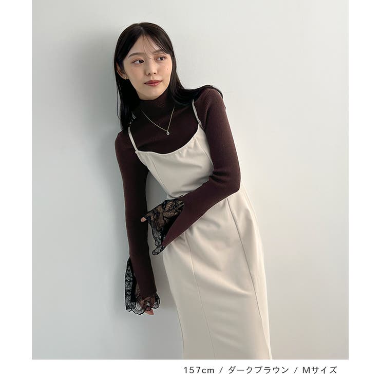 ふとした仕草まで美しく。袖レースリブKNIT | futier land | 詳細画像6 