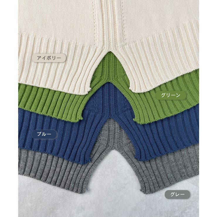 バックスリットオーバーニット | futier land | 詳細画像3 