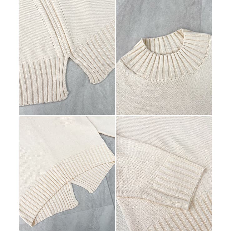 バックスリットオーバーニット | futier land | 詳細画像11 