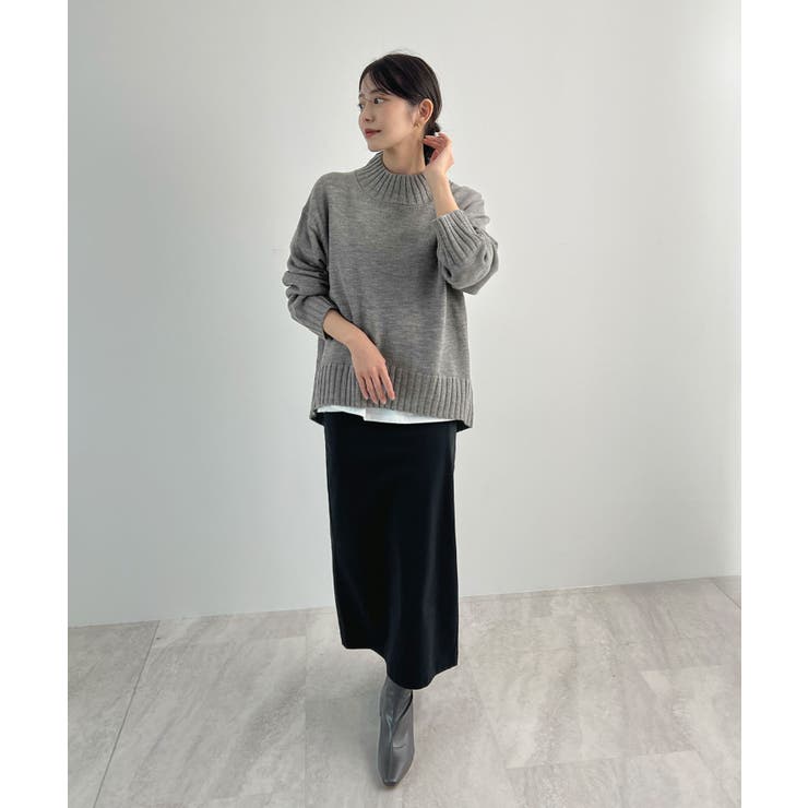 バックスリットオーバーニット | futier land | 詳細画像23 