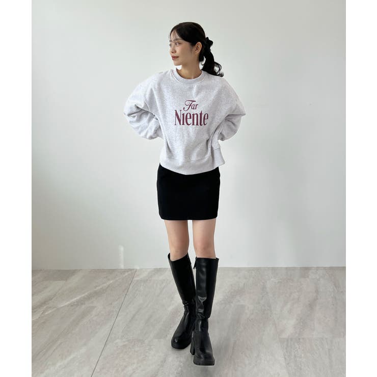 コンパクトで今っぽい。短丈ロゴスウェット | futier land | 詳細画像25 