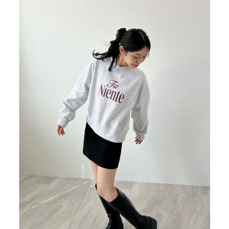 コンパクトで今っぽい。短丈ロゴスウェット | futier land | 詳細画像23 