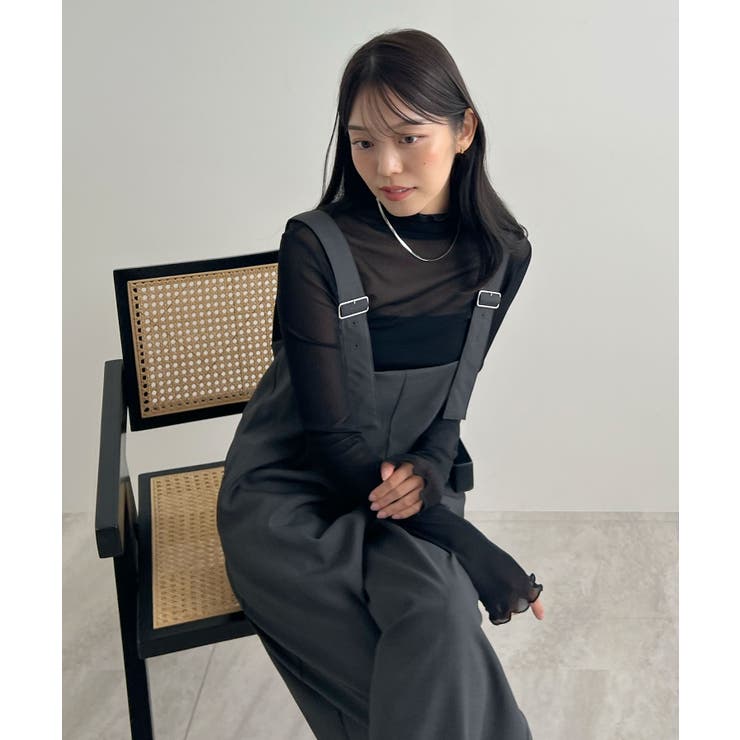 モードなムード香る。ベルトショルダーサロペット | futier land | 詳細画像20 