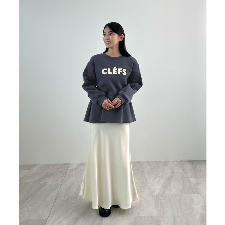 裾のフリルが映える！CLEFSロゴフリルスウェット | futier land | 詳細画像25 
