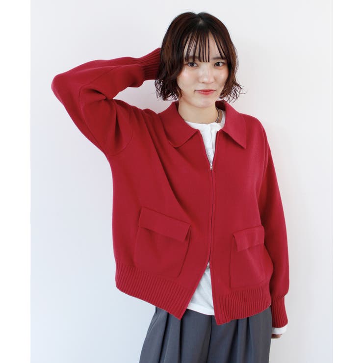 《ABYS》ラフに羽織れてこなれる。zip付ニットカーディガン | futier land | 詳細画像20 