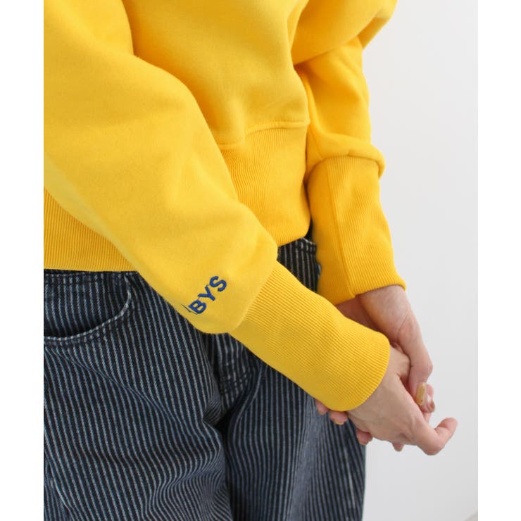 《ABYS》ロゴ刺繍ショート丈トレーナー | futier land | 詳細画像29 