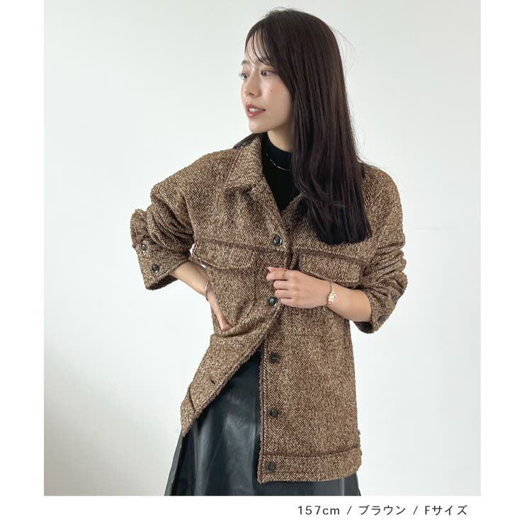 さらっと羽織って今っぽく。ツイードフリンジミドルCPOJK | futier land | 詳細画像8 