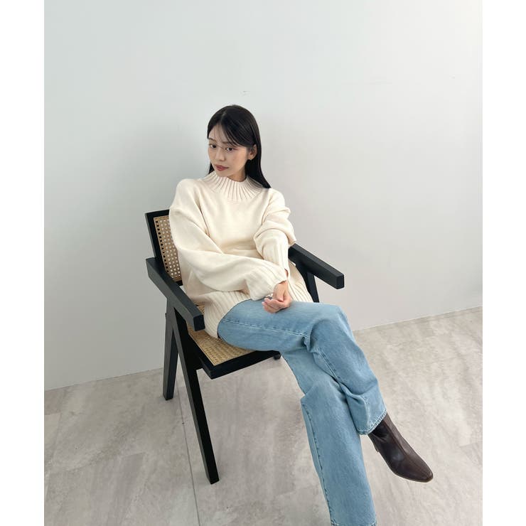 バックスリットオーバーニット | futier land | 詳細画像13 