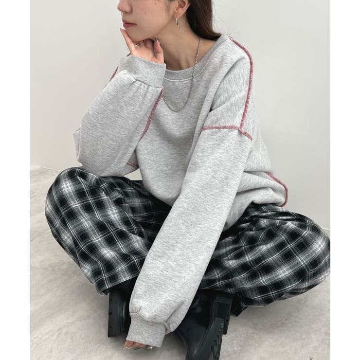 オトナ配色カラー。リンキングスウェットプルオーバー | futier land | 詳細画像23 